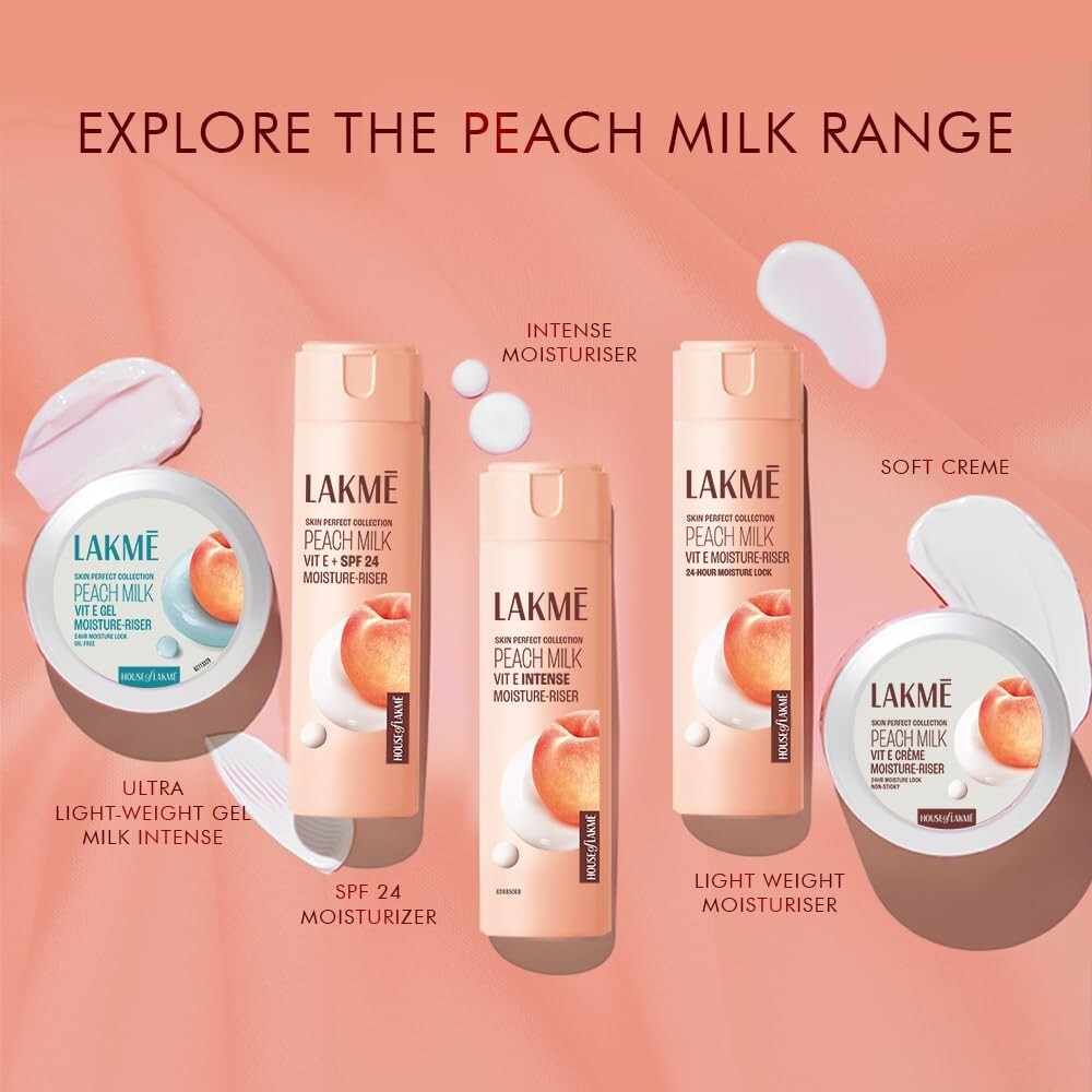 LAKME Peach Milk Soft Creme Moisturizer For Face 100g  Free Shipping